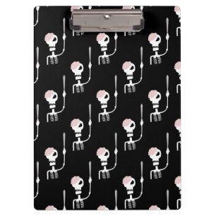 Carpeta De Pinza Esqueleto de Halloween con espada