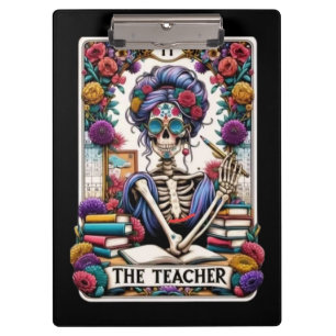 Carpeta De Pinza Esqueleto de Profesora de Tarot – Esqueleto Místic