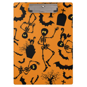 Carpeta De Pinza Esqueletos de Halloween Danza macabra