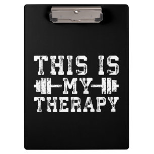 Carpeta De Pinza Esta Es Mi Terapia - Inspirador De Entrenamiento D
