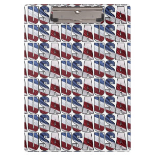 Carpeta De Pinza Estados Unidos: Bandera Patriótica Americana Roja 
