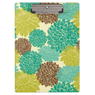 Carpeta De Pinza Estampado de flores 12