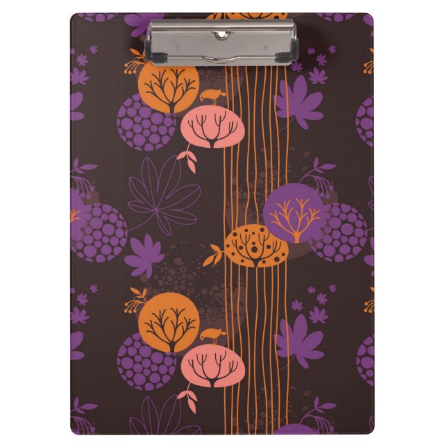 Carpeta De Pinza Estampado de flores 2 (Anverso)
