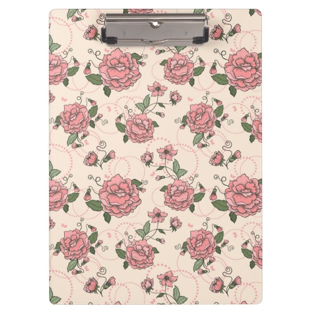 Carpeta De Pinza Estampado de flores 5 (Anverso)