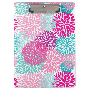 Carpeta De Pinza Estampado de flores brillante 2