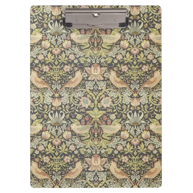 Carpeta De Pinza Estampado de flores de William Morris - tablero (Anverso)