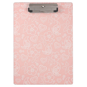 Carpeta De Pinza Estampado de flores decorativo