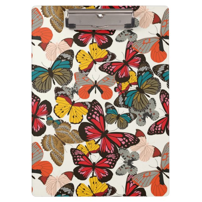 Carpeta De Pinza Estampado de flores retro 7 (Anverso)