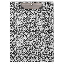Estampado de leopardo de nieve en blanco y negro