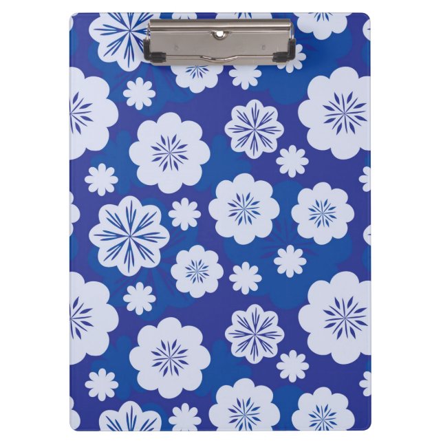 Carpeta De Pinza estampado de plores (Anverso)