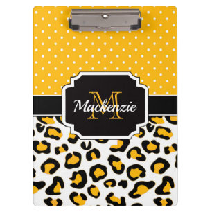 Carpeta De Pinza Estampado leopardo lindo