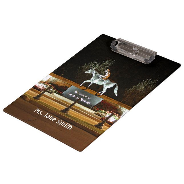 Carpeta De Pinza Estatua de caballo de bailarina nativa portapapele (Angular)
