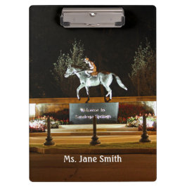 Carpeta De Pinza Estatua de caballo de bailarina nativa portapapele