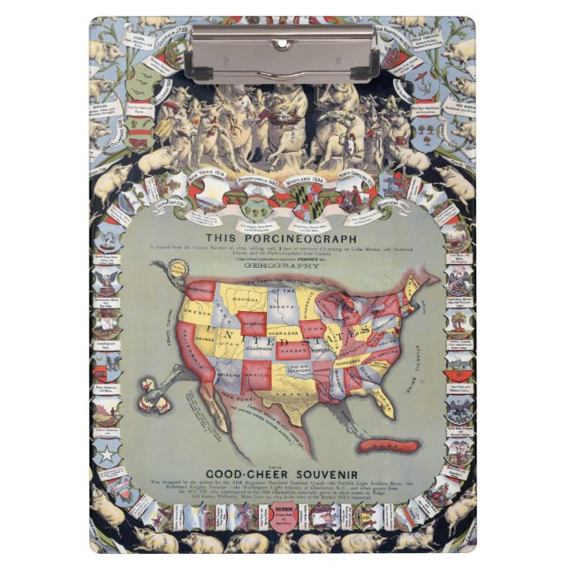 Carpeta De Pinza ESTE PORCINEOGRAPH, c1876 (Anverso)