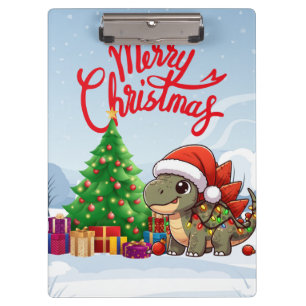 Carpeta De Pinza Estegosauro de Navidades infantiles curas/extravag