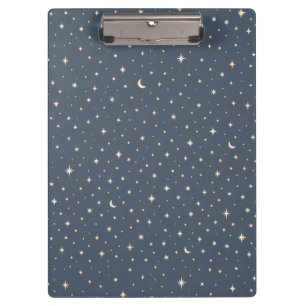 Carpeta De Pinza Estética de Patrón de Estrella Suave