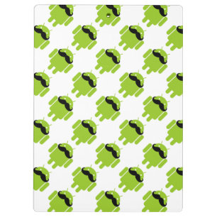 Carpeta De Pinza Estilo de Bigote Caprichoso del Robot Android