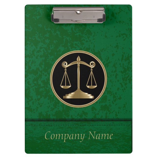 Carpeta De Pinza Estilo de empresa profesional | Abogados | DIY Tex (Anverso)