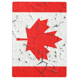 Carpeta De Pinza Estilo rojo canadiense de la pintura de la