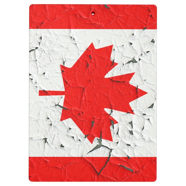 Carpeta De Pinza Estilo rojo canadiense de la pintura de la (Reverso)