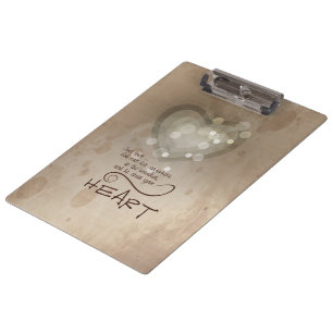 Carpeta De Pinza Estímulo Religioso del Corazón, Grunge