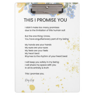 Carpeta De Pinza Esto te prometo - Amar la poesía