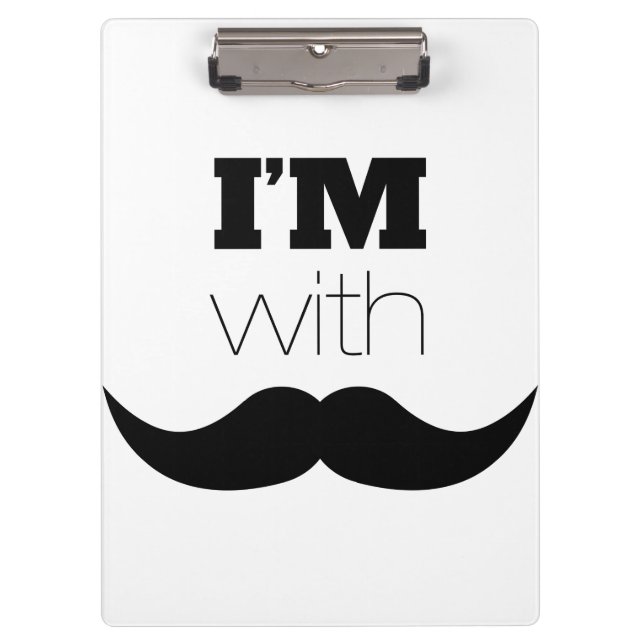 Carpeta De Pinza Estoy con Mustache (Anverso)