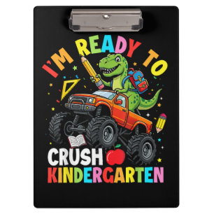 Carpeta De Pinza Estoy listo para aplastar el primer día de jardín 