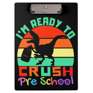CARPETA DE PINZA ESTOY LISTO PARA APROBAR PREESCOLAR - DINOSAURIO G