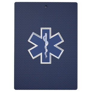Carpeta De Pinza Estrella de los servicios médicos de la emergenci