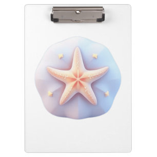 Carpeta De Pinza Estrella de mar en una piedra de forma única