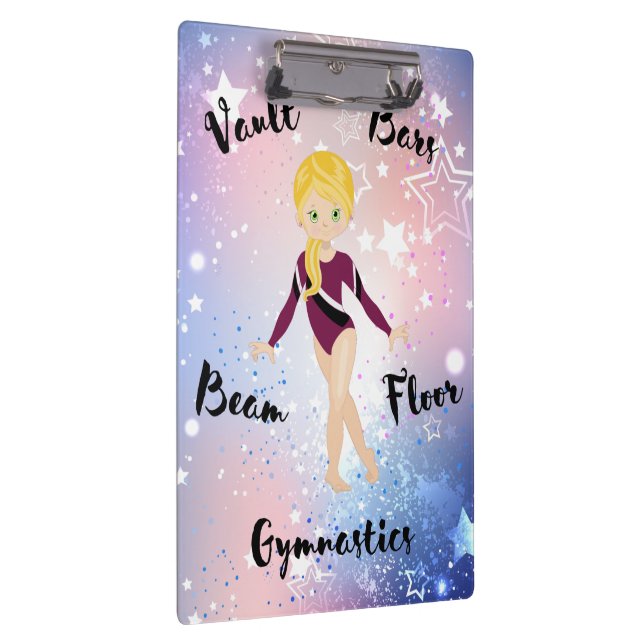 Carpeta De Pinza Estrella del gimnasio rubia, ojos verdes, letargo  (Derecha)
