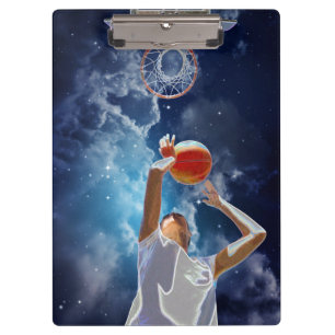 Carpeta De Pinza Estrella futurista de baloncesto