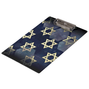 Carpeta De Pinza Estrella múltiple Happy Hanukkah de SlipperyJoe de