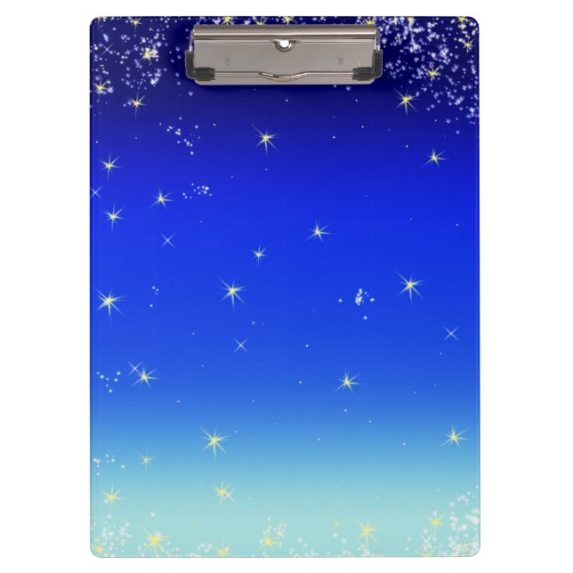 Carpeta De Pinza estrellas de azul (Anverso)