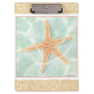 Carpeta De Pinza Estrellas de mar náuticas en agua