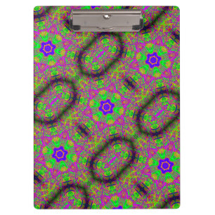 Carpeta De Pinza estrellas de seis puntos al estilo hippie