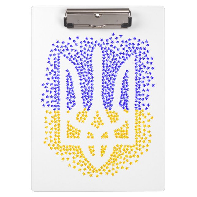 Carpeta De Pinza Estrellas de tridente de heraldry de Ucrania (Anverso)