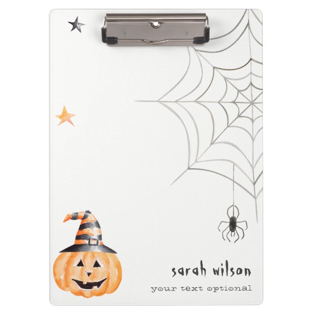 Carpeta De Pinza Estrellas web de bromista de Halloween (Anverso)