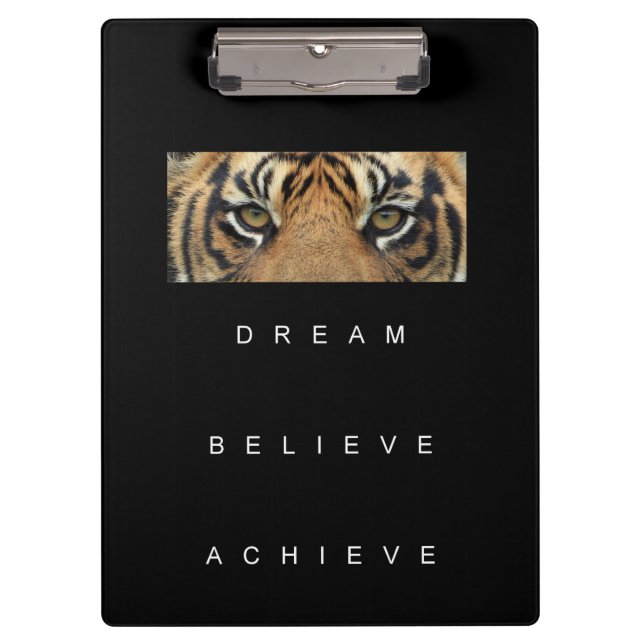 Carpeta De Pinza Éxito Inspirador motivacional Guay Tiger Eyes (Anverso)