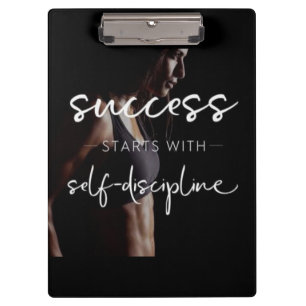 Carpeta De Pinza Éxito y disciplina - Motivación del gimnasio femen