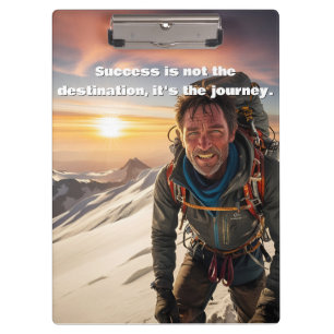 Carpeta De Pinza Éxito y trabajo duro Motivación del escalador de m