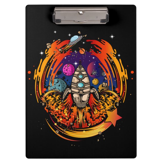 Carpeta De Pinza Explosión en el espacio (Anverso)