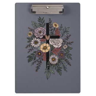 Carpeta De Pinza Faith and Flowers