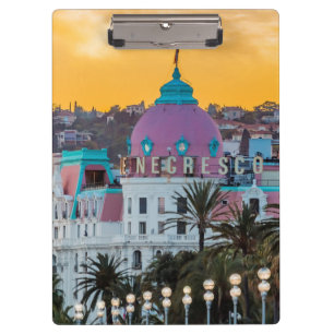 Carpeta De Pinza Famoso hotel de lujo Hotel Negresco en Niza Franci