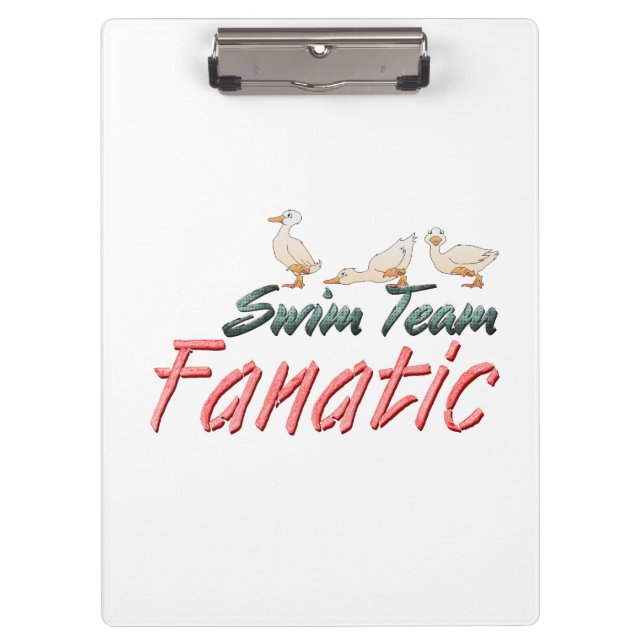 Carpeta De Pinza Fanático SUPERIOR del equipo de natación (Anverso)