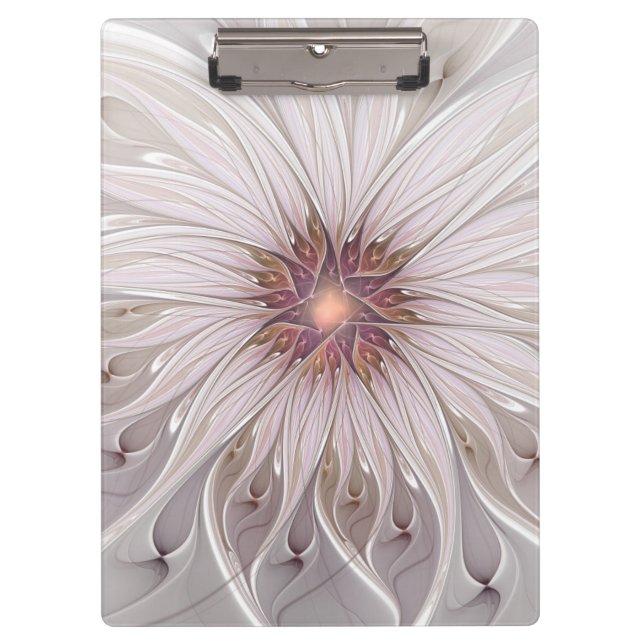 Carpeta De Pinza Fantasía floral, resumen Flor pastel moderna (Anverso)