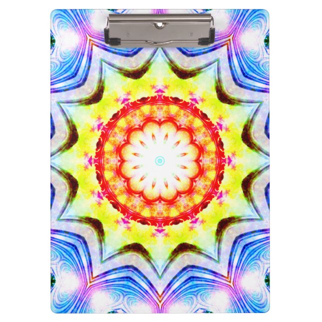 Carpeta De Pinza Fantasía Sacerdote Mage Magia Vibrante Mandela (Anverso)