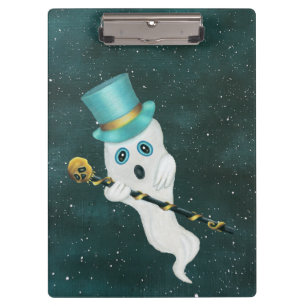 Carpeta De Pinza Fantasma Con sombrero superior con bastón azul pa