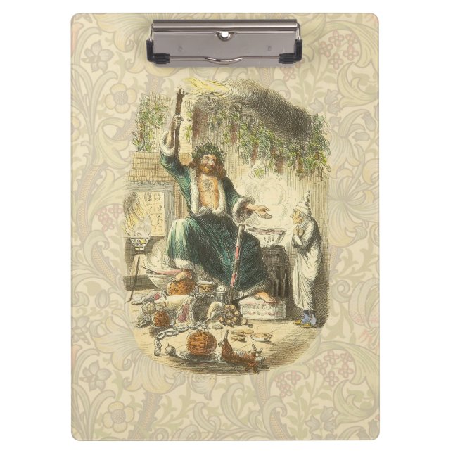 Carpeta De Pinza Fantasma de la Navidad Presente Scrooge  (Anverso)